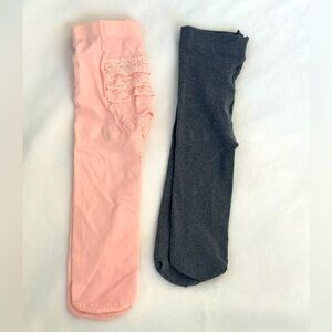 Baby tights girls bundle size 6-12 and 9-10 months